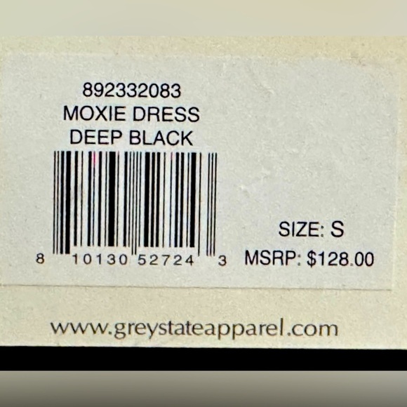 Grey State NWT Sz S Moxie Dress in Deep Black - Picture 6 of 6